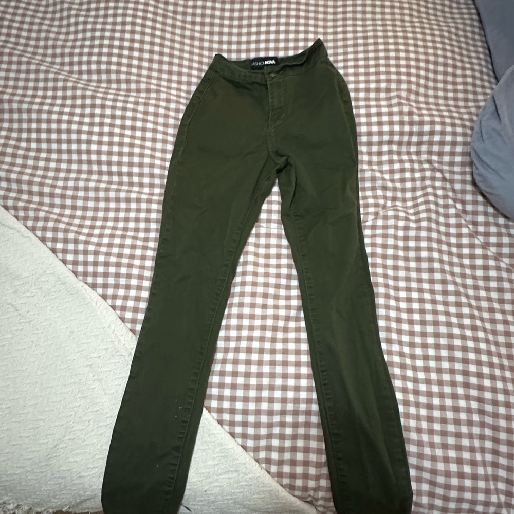 Fashion Nova Olive Trousers
